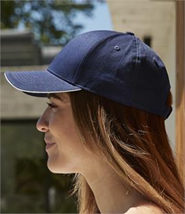 Beechfield EarthAware Classic Organic Cotton 6 Panel Sandwich Peak Cap